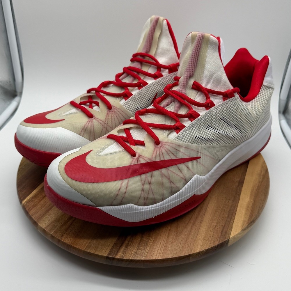 Nike Zoom Men's US 16.5 UK 15.5 HyperRev 2015 Basketball Shoes‎ Red White 0911